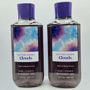 Bath & Body Works Cotton Candy Clouds Shower Gel 2 Pack Bundle
